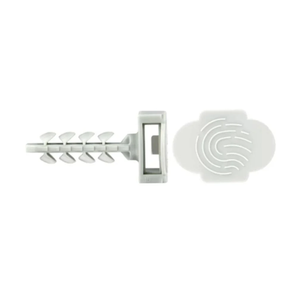 TACO NYLON GRIS 6*30 CAB.PEQUEÑA INSERCION MANUAL 250 UDES