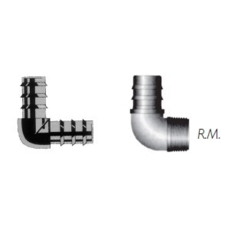 CODO 90º ROSCA MACHO 16MM X 3/4" (B100)