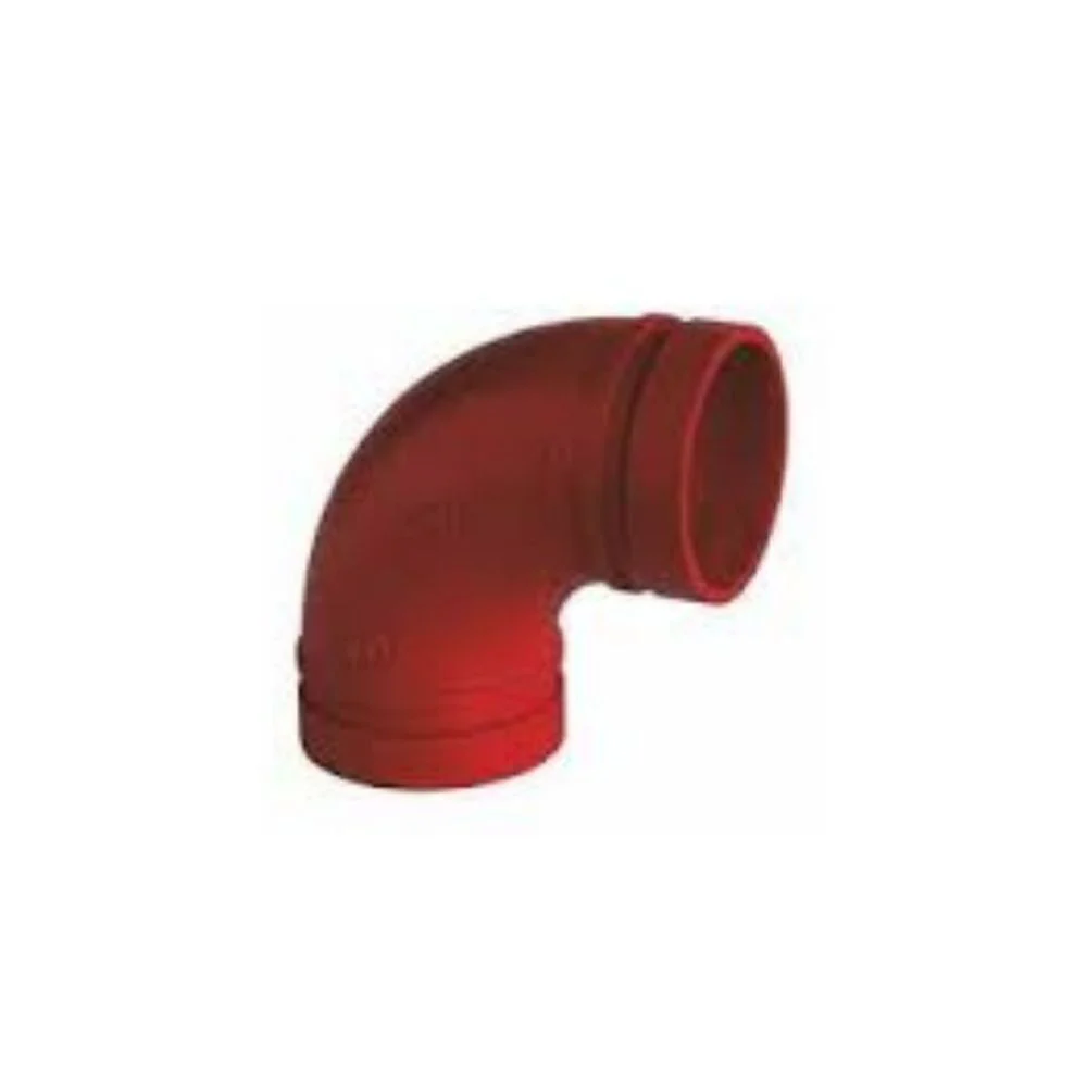 CODO HIERRO DUCTIL ROJO SISTEMA RANURADO 3" - 90º