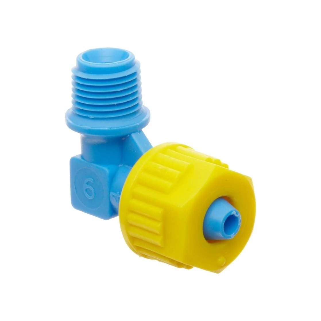 CODO MACHO TEFEN 1/4 X 6 MM.