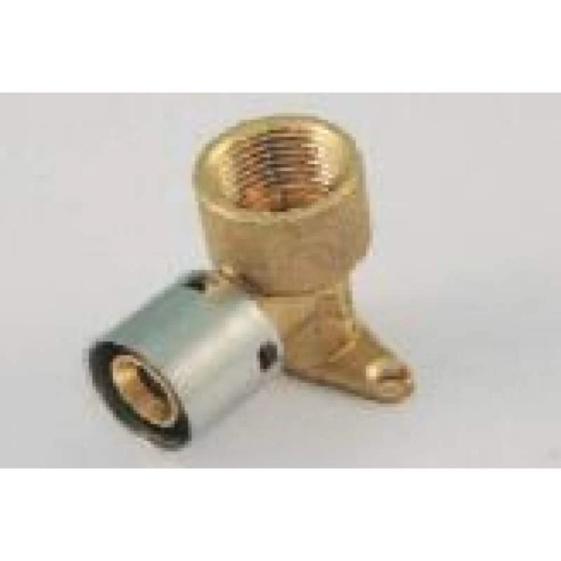 CODO ROSCA HEMBRA CON SOPORTE PE-X D.16*1/2