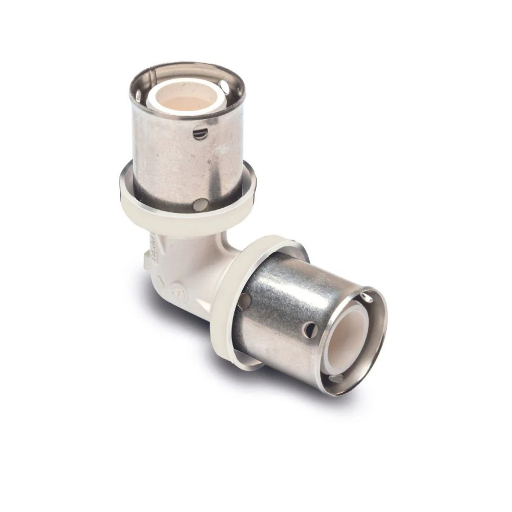 CODO UNIÓN MULTICAPA EN PPSU D.25 PARA TUBO ESPESOR 2,5MM