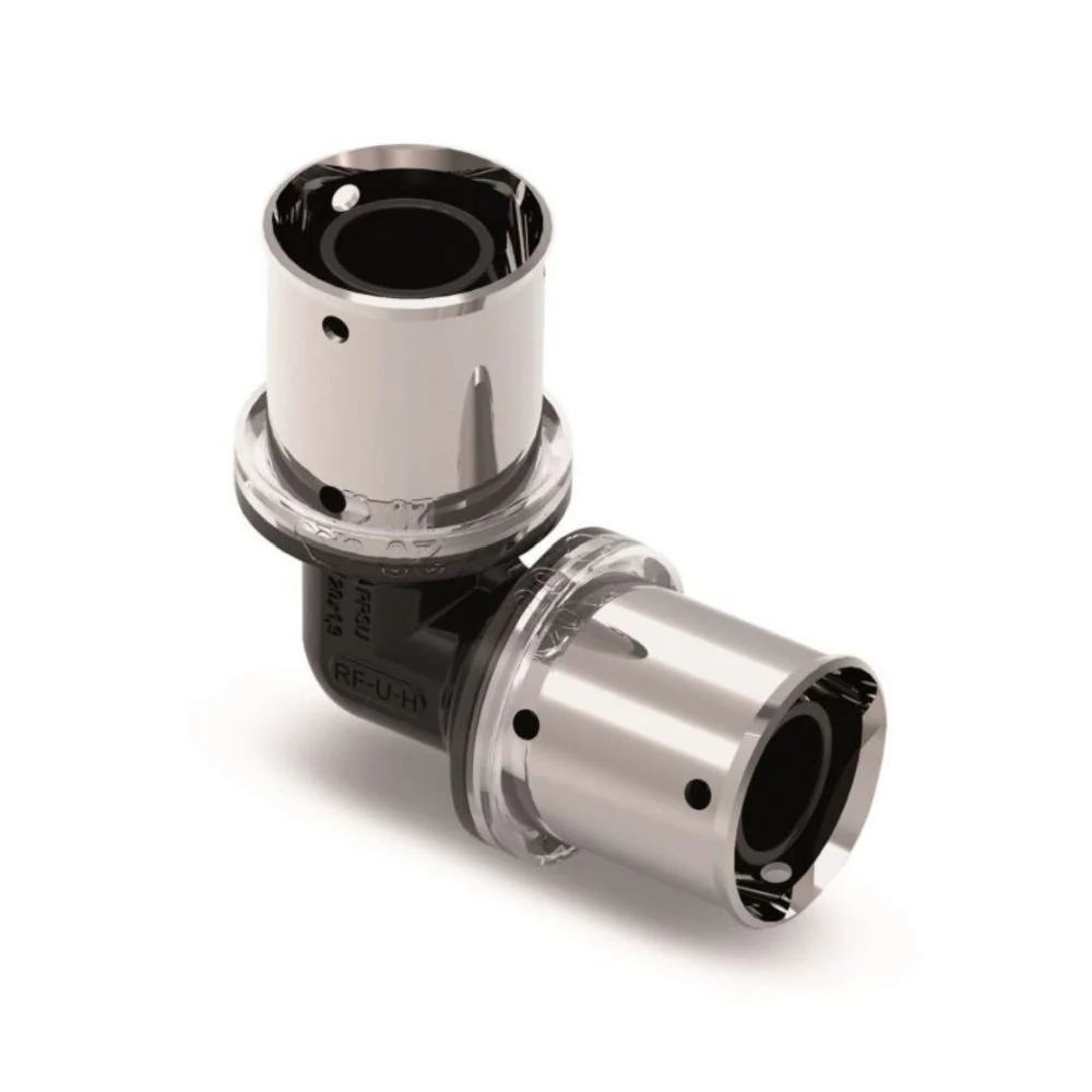 CODO UNIÓN PE X EN PPSU D.25 PARA TUBO ESPESOR 2,3MM