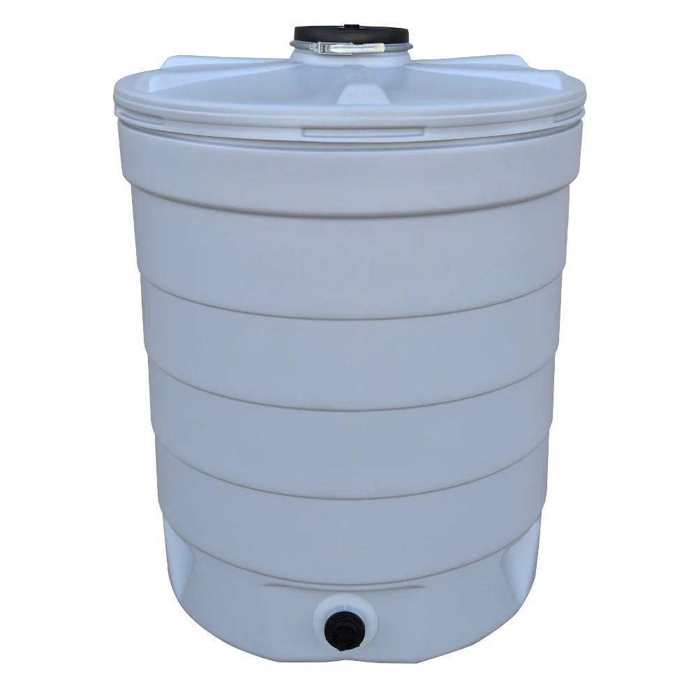 DEPOSITO PE AQUATONNE COLOR GRIS 350 L. CON TAPA INCLUIDA
