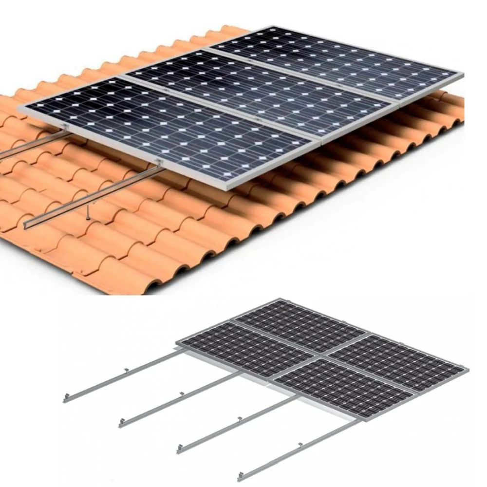 ESTRUCTURA COPLANAR PARA 3 PANELES FOTOVOLTAICO