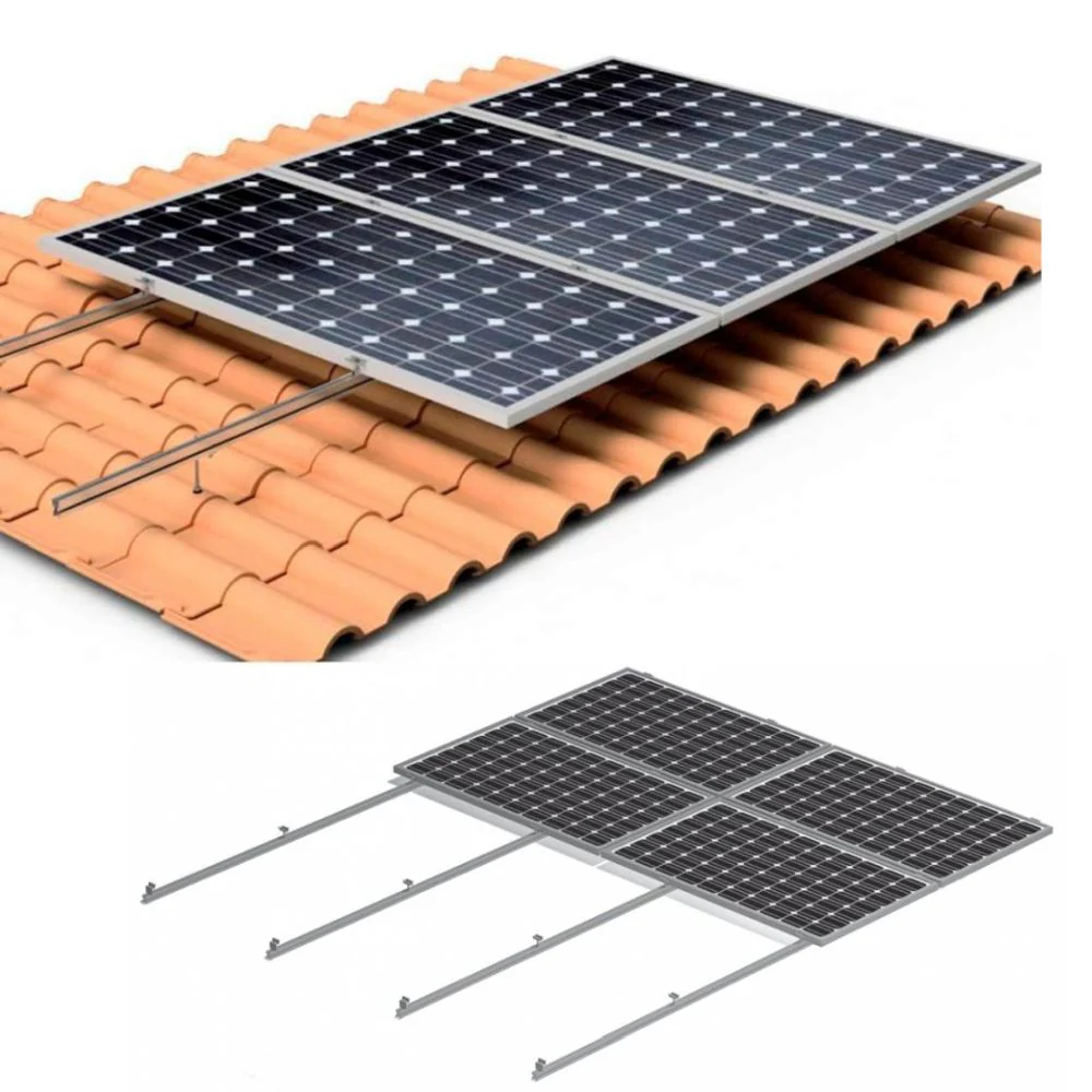 ESTRUCTURA COPLANAR PARA 5 PANELES FOTOVOLTAICO