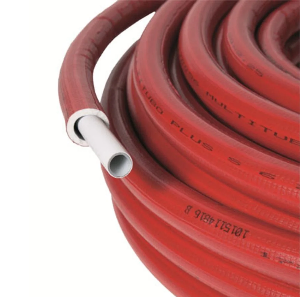 MTS.TUBO MULTICAPA PERT-AL-PERT 25X2,5AISLADO ROJ.E-6MM-R50M