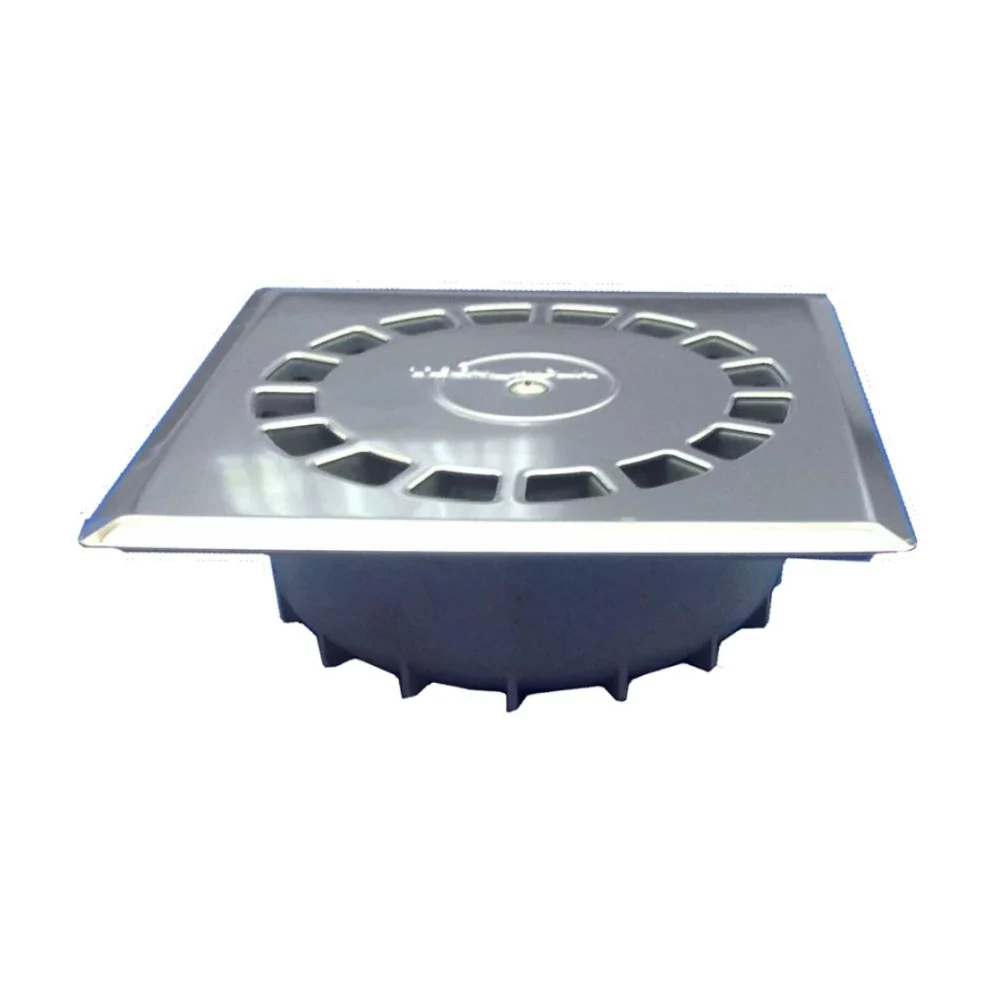 SUMIDERO SALIDA VERTICAL PVC D.40 TAPA INOX 10X10 T88I