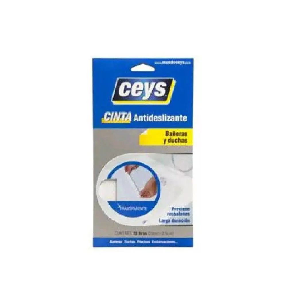 TACKCEYS TIRAS ANTIDESLIZANTES BAÑERAS TRANSPARENTE