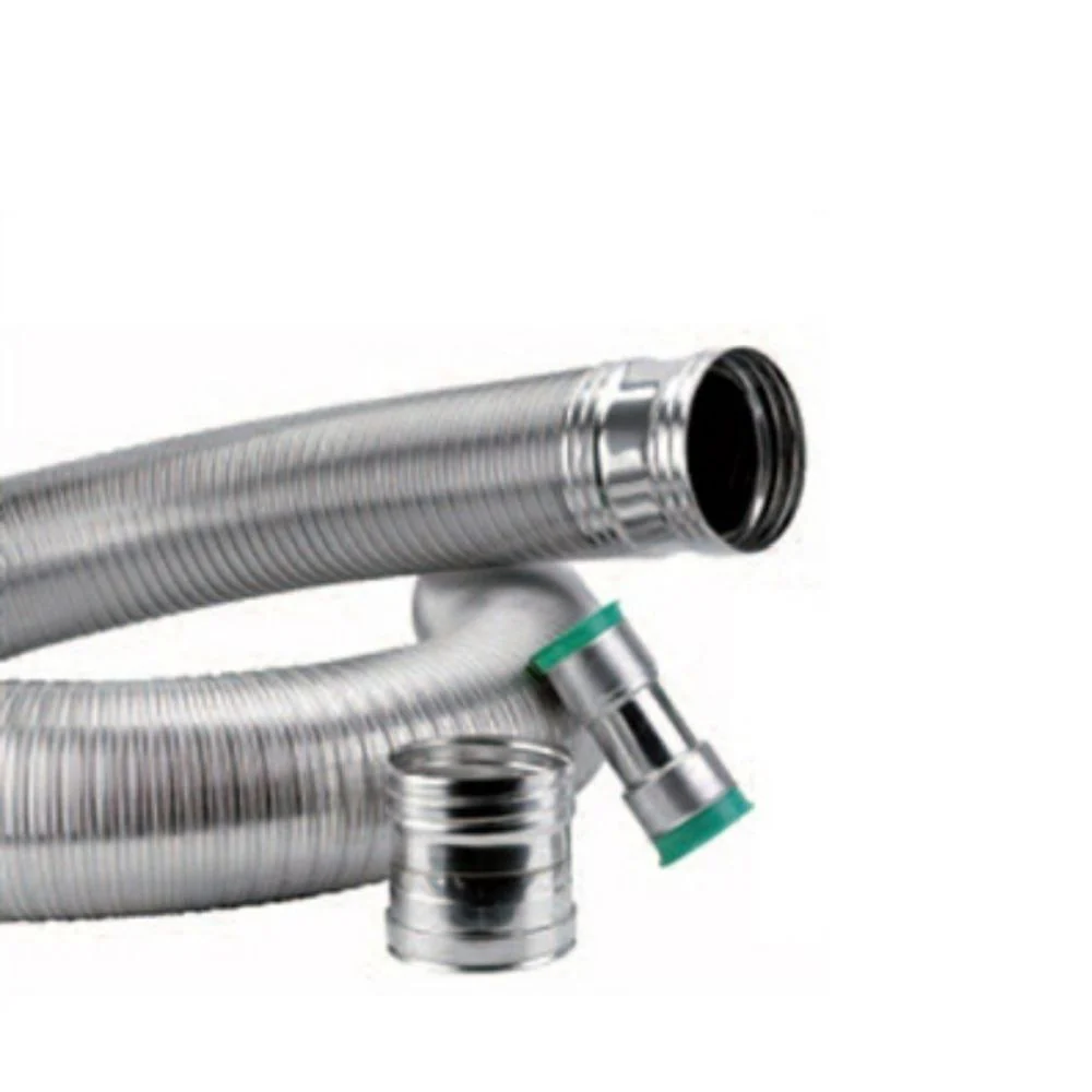 TUBO FLEXIBLE 1000mm. DOBLE CAPA 316/304 D.80